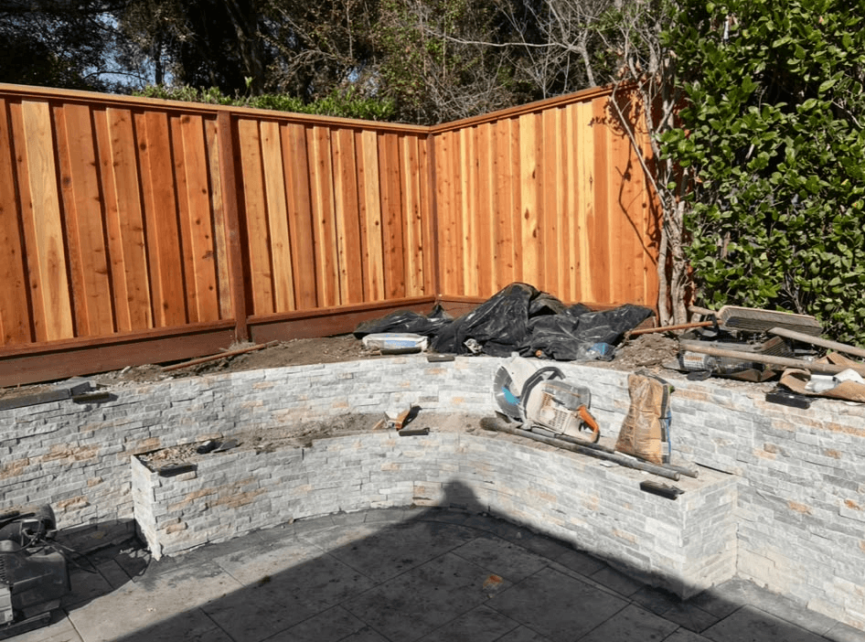 Fence work by Javier Construction